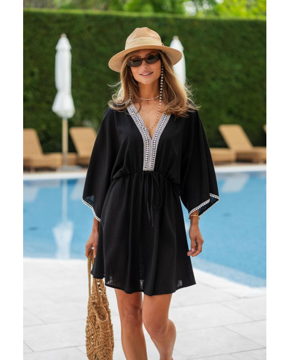 48 плаття міні лляне з прошвою