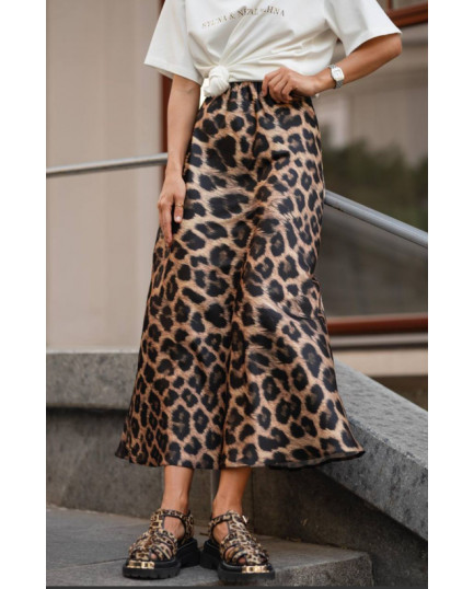 35 спідниця міді сатинова