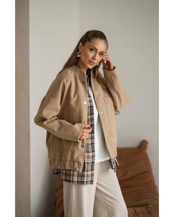 26 Бомбер кашеміровий на кнопках