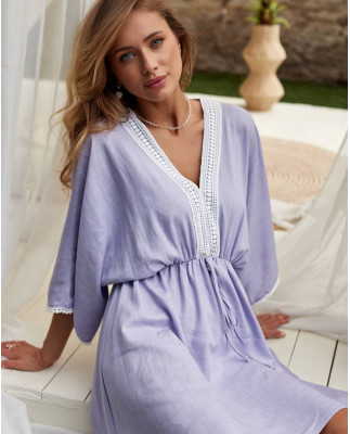 48 плаття міні лляне з прошвою