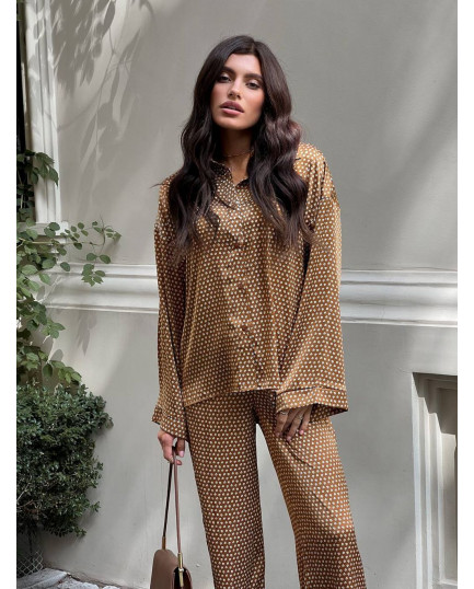 37 костюм шовковий зі штанами