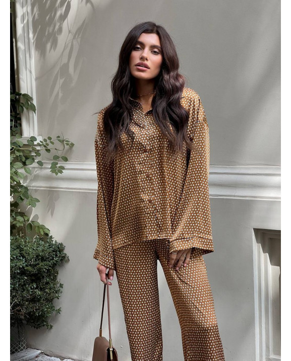 37 костюм шовковий зі штанами