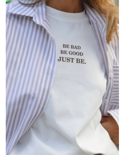 29 футболка молочна Be bad