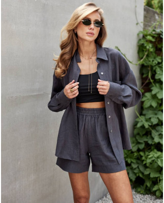 34 костюм льняний із шортами