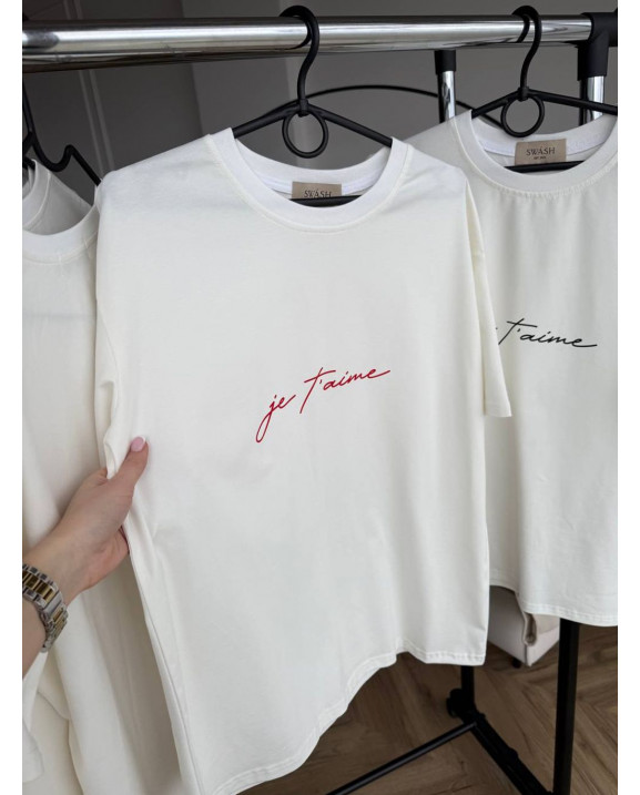 29 футболка молочна je taime