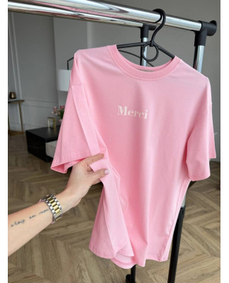 29 футболка рожева Merci 29 футболка рожева Merci