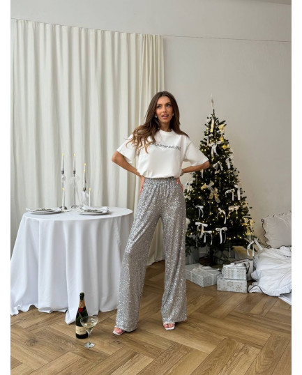 67 вечірні штани з паєтками