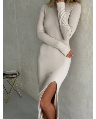 31 Плаття максі віскозне з розрізом на нозі 31 Плаття максі віскозне з розрізом на нозі