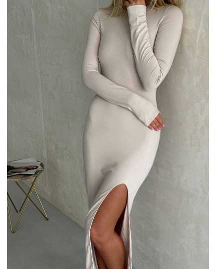 31 Плаття максі віскозне з розрізом на нозі