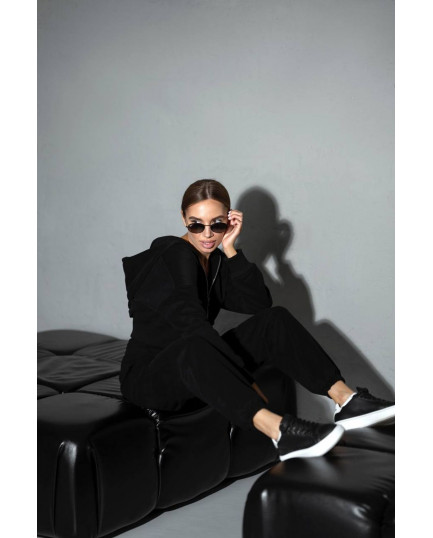 0809 спортивний костюм на блискавці з капюшоном зі штанами на резинці