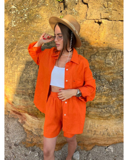 34 костюм льняний із шортами