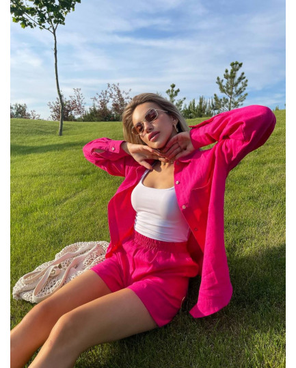 34 костюм льняний із шортами