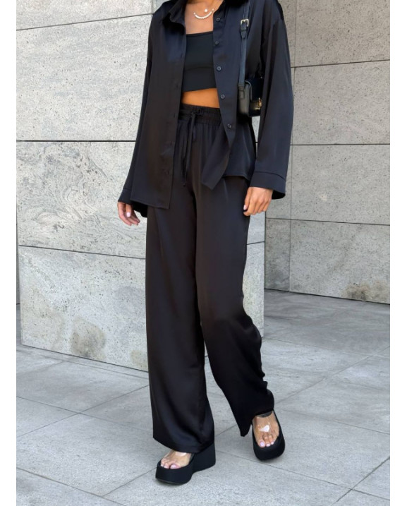 37 костюм шовковий зі штанами