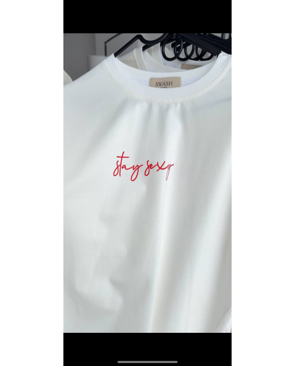 29 футболка молочна stay sexy