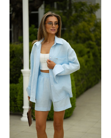 34 костюм льняний із шортами