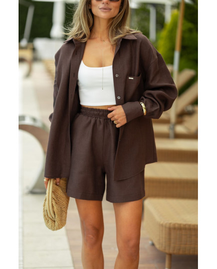 34 костюм льняний із шортами