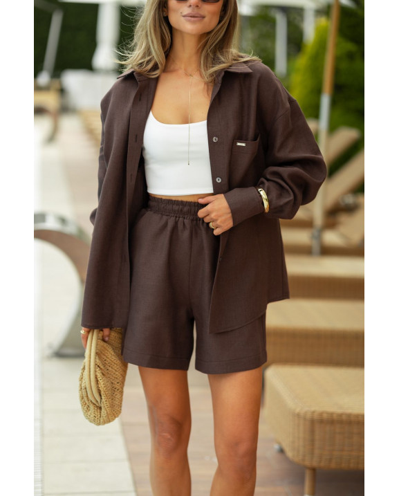 34 костюм льняний із шортами