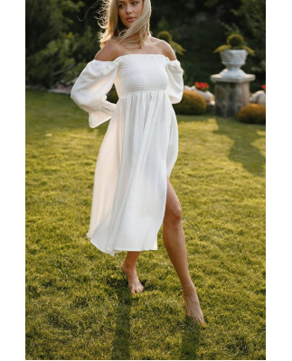 33 сукня міді муслінова на резинці