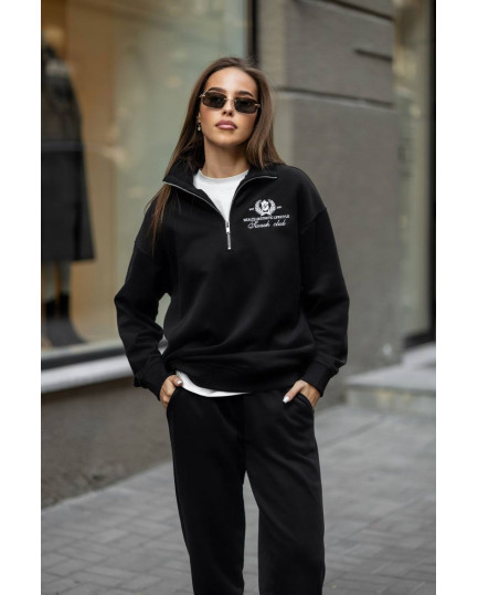 60 Спортивний костюм з короткою молнією з вишивкою