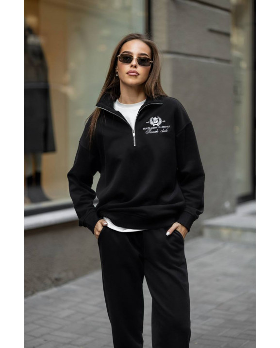 60 Спортивний костюм з короткою молнією з вишивкою