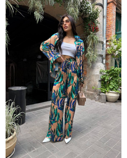 37 костюм шовковий зі штанами