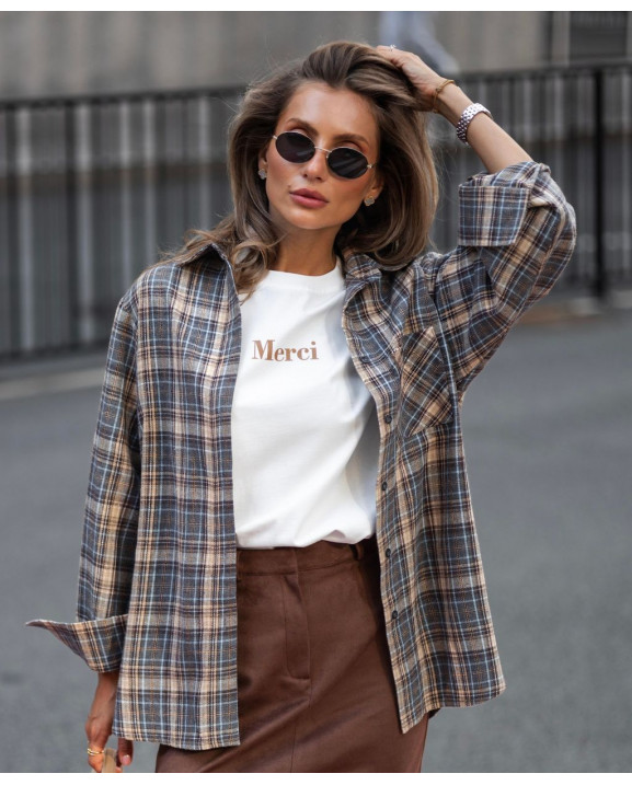 15 сорочка в клітинку з фланелі на ґудзиках