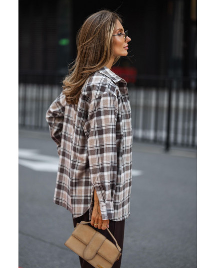 15 сорочка в клітинку з фланелі на ґудзиках