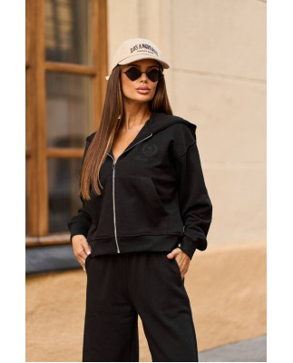 94 Спортивний костюм з трьохнитки з капюшоном з вишивкою 94 Спортивний костюм з трьохнитки з капюшоном з вишивкою