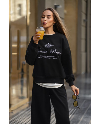 59 Спортивний костюм Худі з вишивкою з прямими штанами