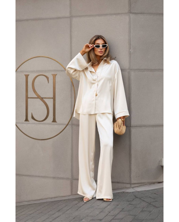 37 костюм шовковий зі штанами