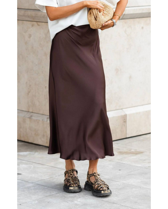 35 спідниця міді сатинова