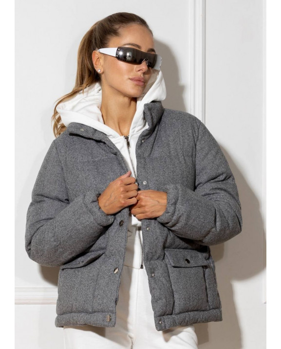 18/1 куртка пухова кашемірова на кнопках