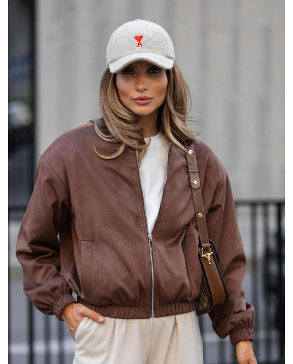 88 Бомбер з замши