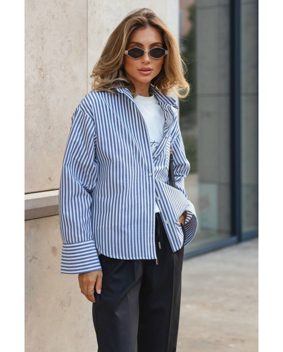 54 Сорочка бавовняна в смужку