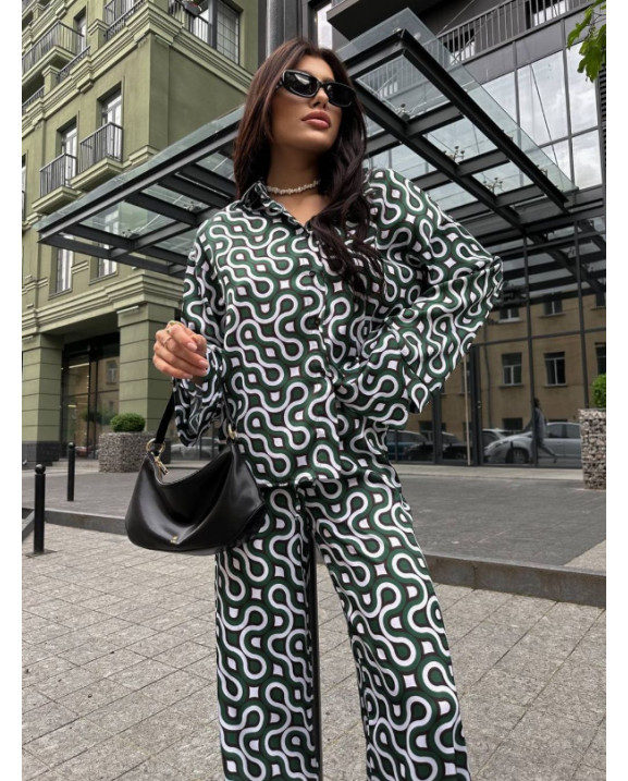 37 костюм шовковий зі штанами