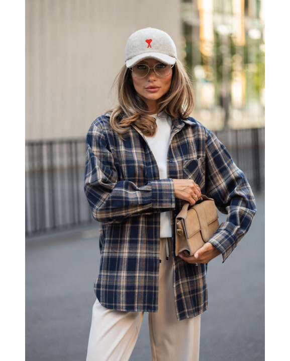 15 сорочка в клітинку з фланелі на ґудзиках