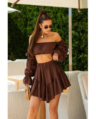 84 юбка трапеція льняна + топ